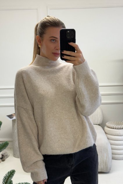 Béžový svetr Edita