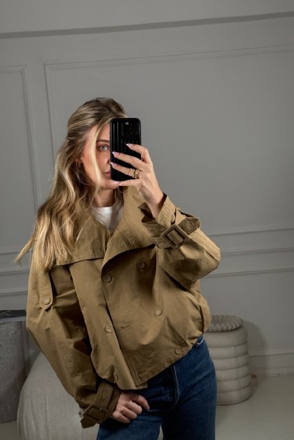 Cropped Trench Gabrielle