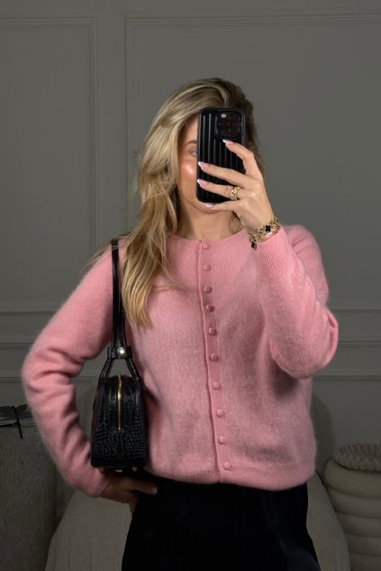 Baby pink cardigan svetr Francesca