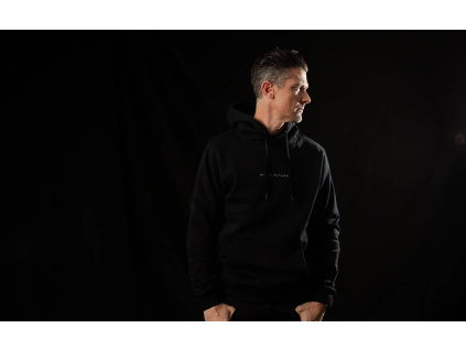 ORGANIC COTTON HOODIE BLACK VARG L