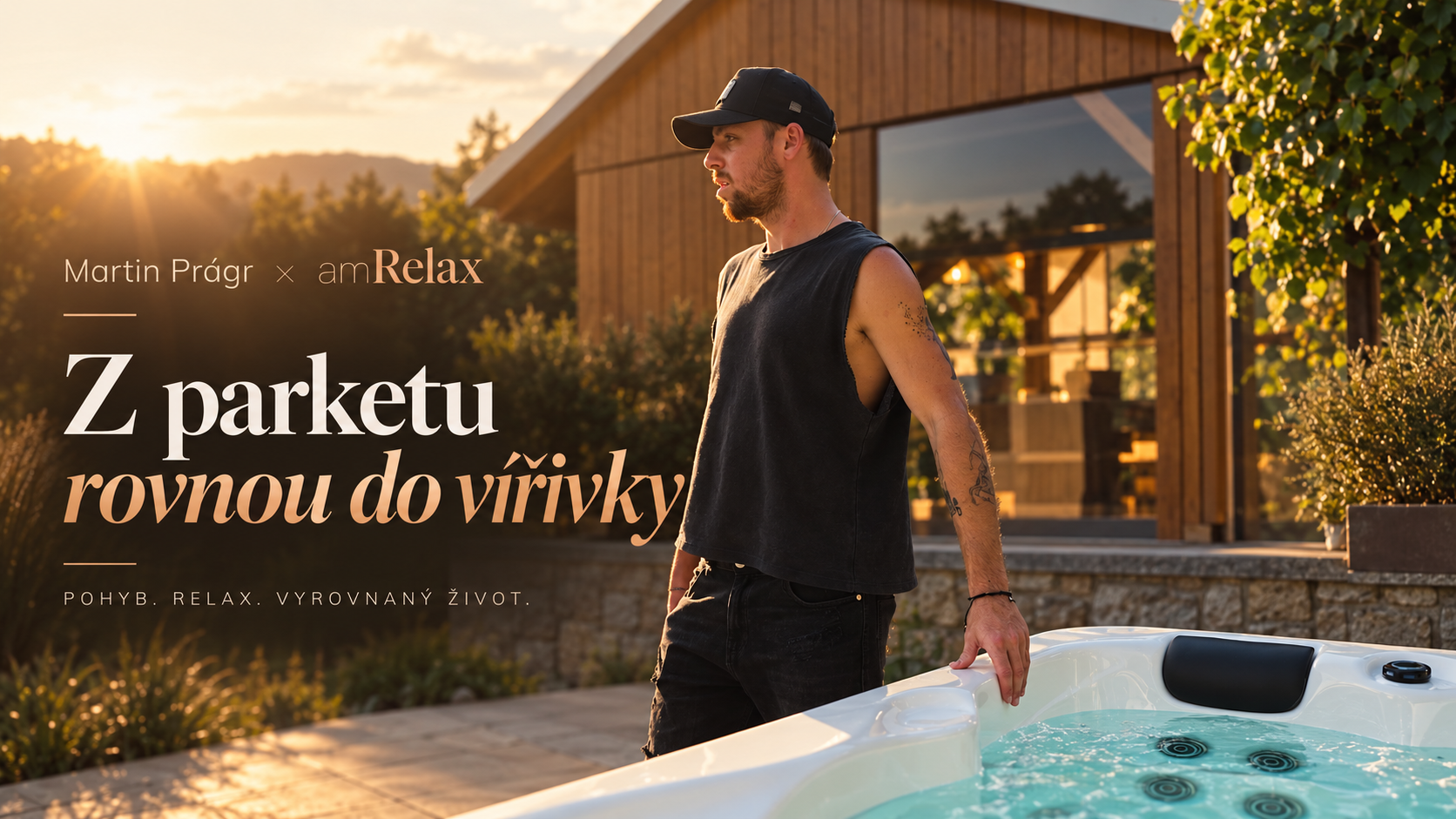 Martin Prágr ze StarDance relaxuje ve vířivce amRelax