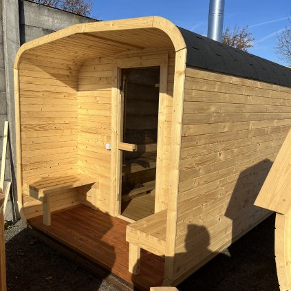 Fínska sauna 300 Zaoblená kocka