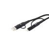 AMiO Kábel 4v1 (USB-A, USB-C do lightning a USB-C)