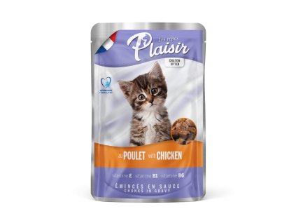 Plaisir cat kapsa kitten chicken 100gr