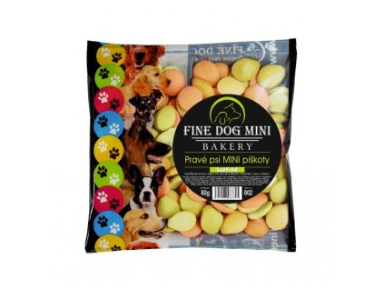 Fine Dog Pravé Psí MINI Piškoty Barevné 80g