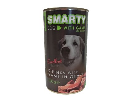 Smarty dog zverina chunks konzerva 1240 g