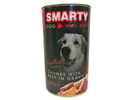 Smarty dog hovezi chunks konzerva 1240