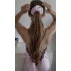 Pink Satin Scrunchie