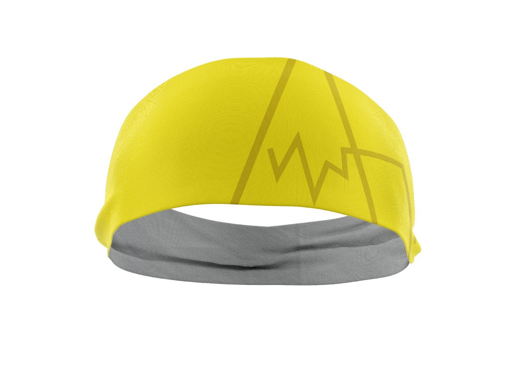 funkční čelenka jednovrstvá žlutá logo