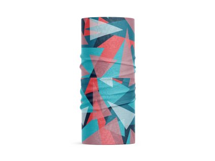 multifunkční šátek anywhere geometric červená modrá