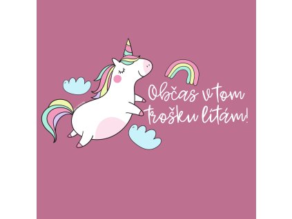 NAŽEHLOVAČKA JEDNOROŽEC bílá