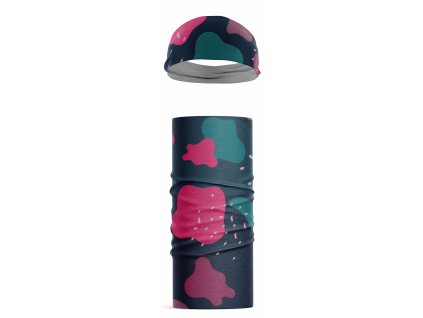 MIDNIGHT FLOW čelenka + multifunkční šátek