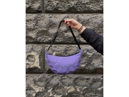 Kabelka half moon FIALOVÁ