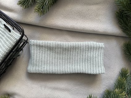 Pletená čelenka ŠALVĚJ