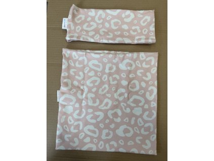 LEOPARD BAVLNĚNÁ ČELENKA + NÁKRČNÍK