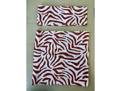ZEBRA BAVLNĚNÁ ČELENKA + NÁKRČNÍK