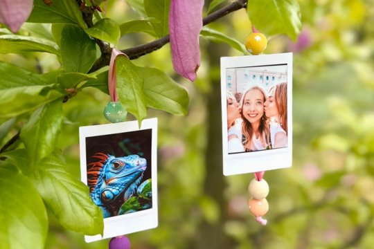 Jak vyrobit korálkovou ozdobu z instantní fotografie instax™