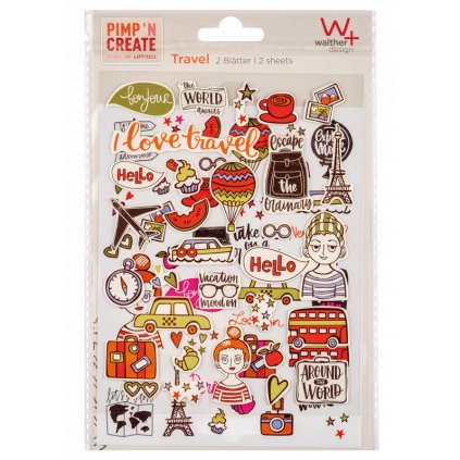 Walther Adhesive Sticker Travel (2 x archy 18,5x13cm)