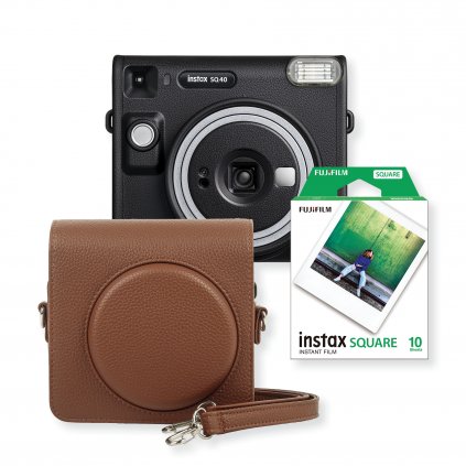 Instax Square SQ40 Start Set Brown