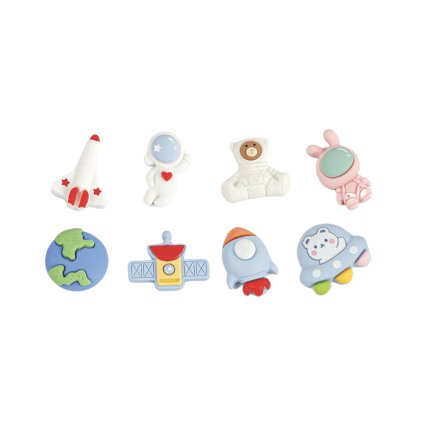 Lovely Resin Sticker Set Space