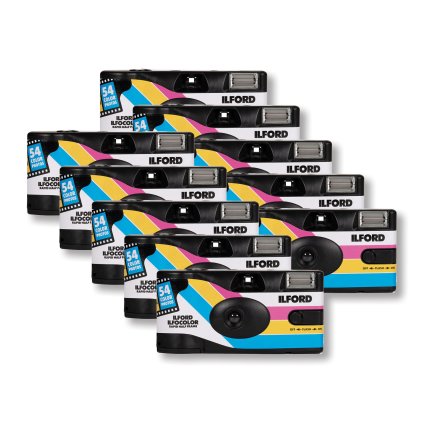 Ilford Ilfcolour Single Camera Rapid 54 Exp. Half Frame 10 x Pack Box