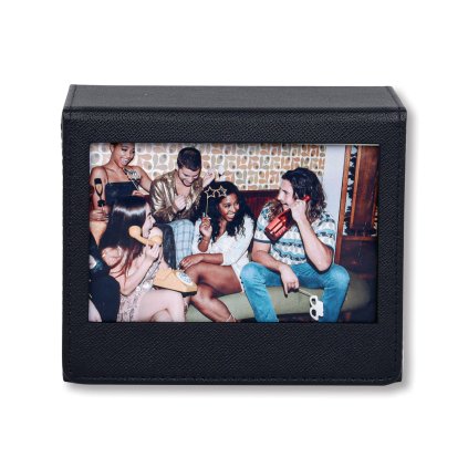 Instax Wide Photo Box Leather Black