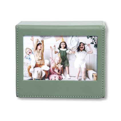 Instax Wide Photo Box Leather Green