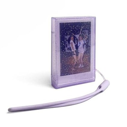 Plastic Photo Storage Box Purple