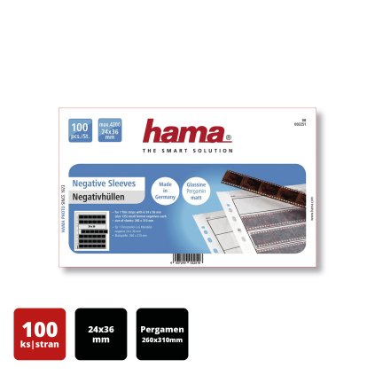 Hama Negative Sleeves 24x36mm 100ks 260x310 pergamen2