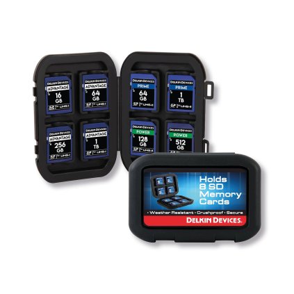 Delkin Weather Resistant Case for 8 SD cards
