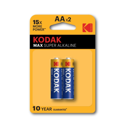 Kodak Max Super Alkaline baterie AA (1,5V) Blistr 2ks