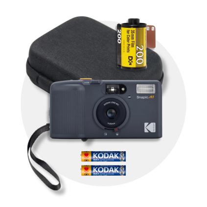 Kodak Snapic A1 35mm Film Camera Start Set Grey