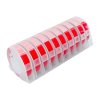 Cidy Embossing Label Tapes 10pcs Red