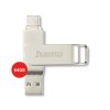 Hama USB flash disk C Rotate Pro, USB C 3.1, 64 GB, 70 MB:s
