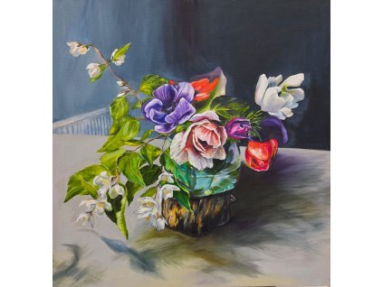 Jasmíny, sasanky a tulipány