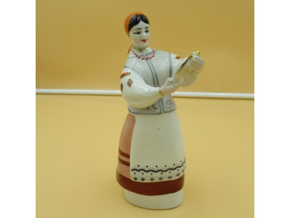 Soška " Dívka držící konvice ". Porcelán.