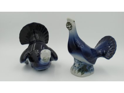 Pár Tetřevů. Sošky. Porcelán.