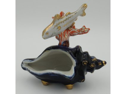 Mušle a Ryba. Soška. Porcelán.