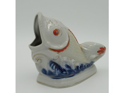 Ryba. Držák na ubrousky. Porcelán.