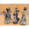 " Tančíci dívky ", sada 6ks. Starožitné sošky, porcelán.