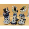 " Tančíci dívky ", sada 6ks. Starožitné sošky, porcelán.