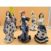 " Tančíci dívky ", sada 6ks. Starožitné sošky, porcelán.