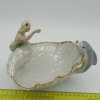 Mořská panna a delfín. Mísa na ovoce. Porcelán.