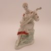 Dívka s bandurou. Soška. Porcelán.