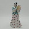 Dívka s tamburínou. Ázerbájdžánský tanec. Soška. Porcelán.