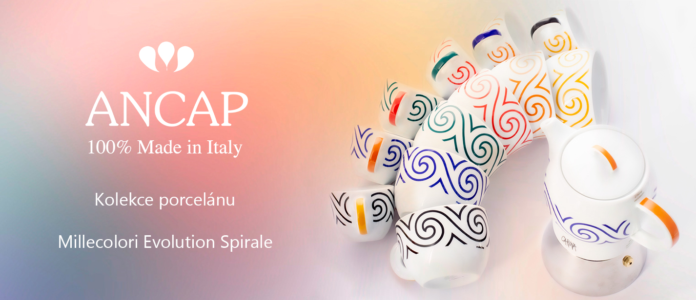 ANCAP - kolekce porcelánu Millecolori Evolution Spirale | Ancap.cz