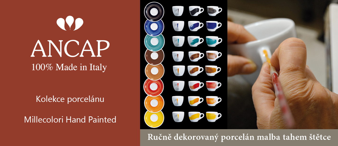 ANCAP - kolekce porcelánu Millecolori Hand Painted | Ancap.cz