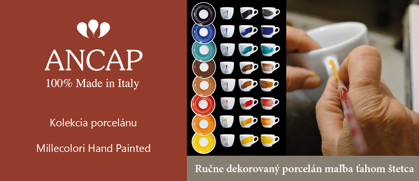 ANCAP - kolekcia porcelánu Millecolori Hand Painted | Ancap.cz