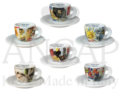 3300 bella italia 1 salek na espresso edex s podsalkem edex sada 6 ks