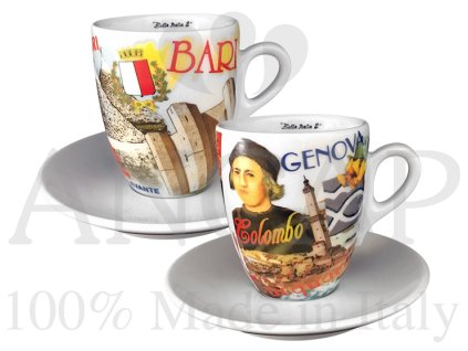 4143 bella italia 2 salek na dvojite espresso verona s podsalkem torino verona 130 ml sada 2 ks
